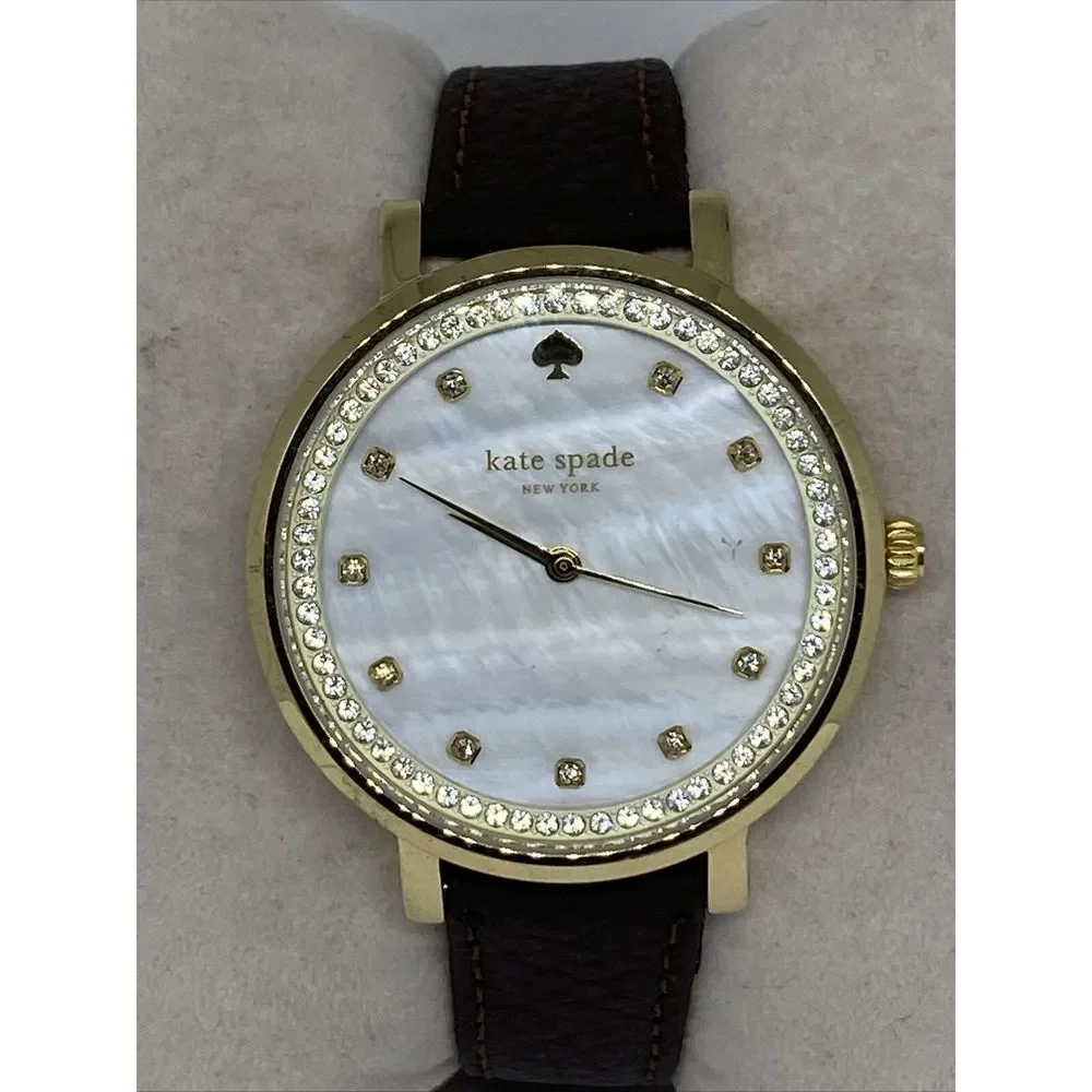 Kate Spade New York Monterey 0821 Women's Brown Leather Analog Dial Watch WFH130